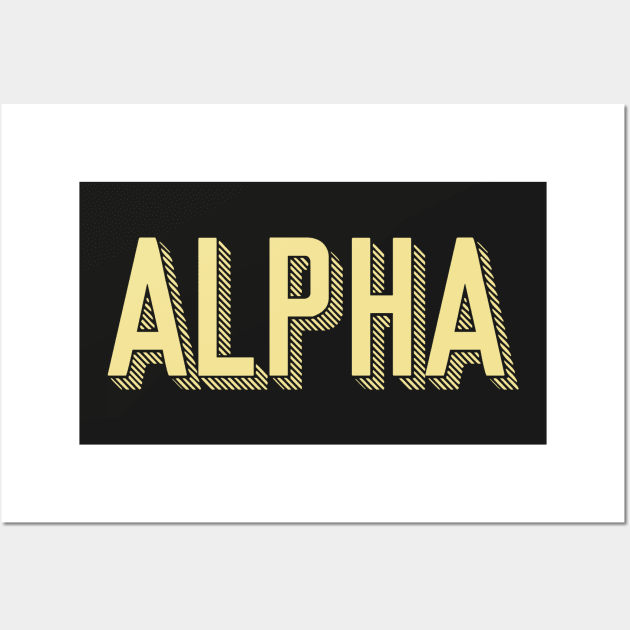 Alpha Sunshine Letter Wall Art by Rosemogo